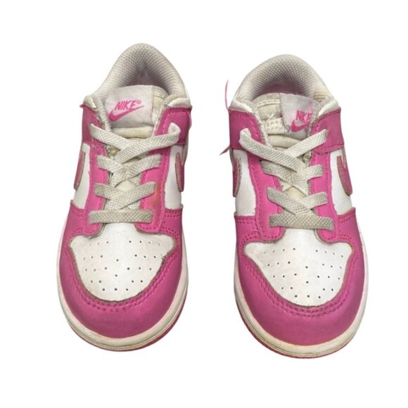 Nike Dunk Low TD Baby Fuchsia Pink Athletic Shoes Size 9C FB9107 102 - Picture 4 of 8